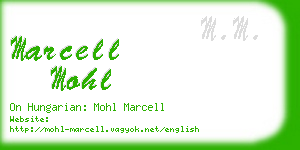marcell mohl business card
